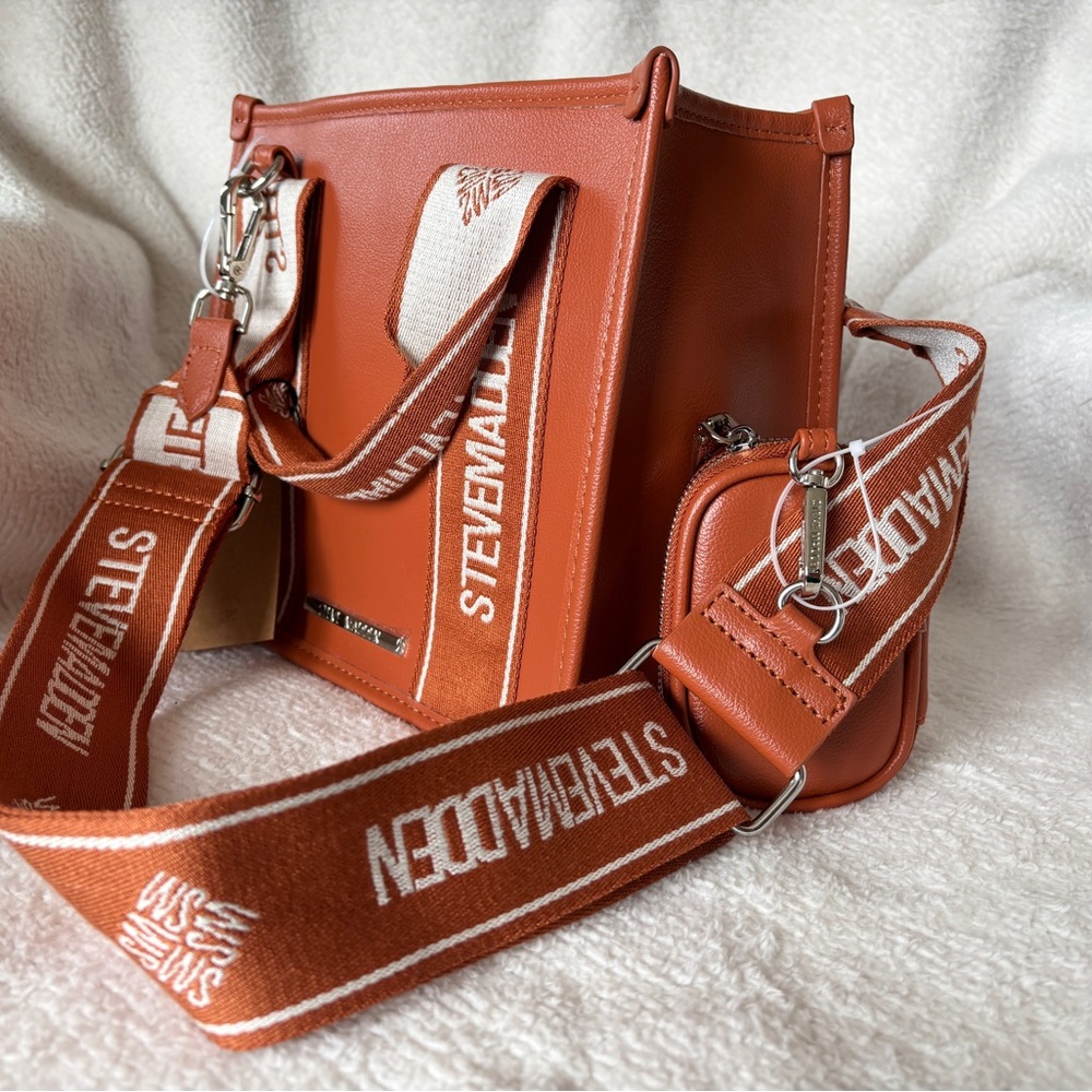 Steve Madden Bwebber Satchel - Whiskey Spice NWT - Picture 5 of 9